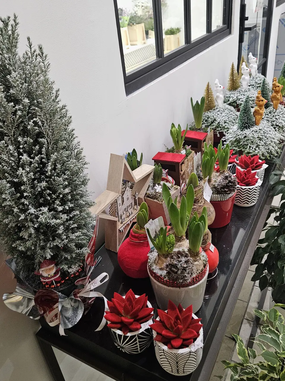 Boutique décorée pour les fêtes de fin d'année