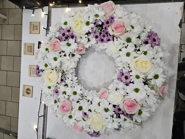 Couronne de deuil pastel